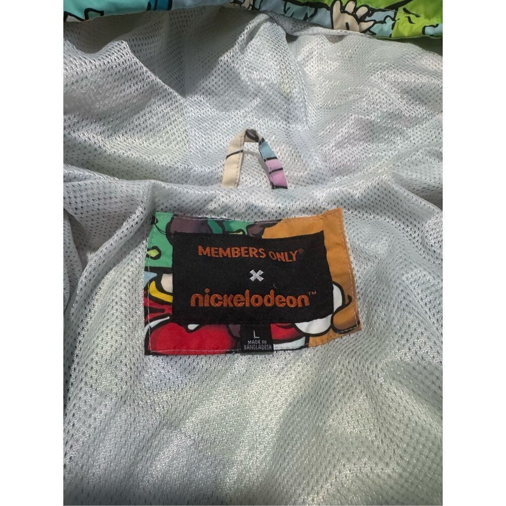 Members only x Nickelodeon Rugrats all over windbreaker jacket L - Picture 4 of 10